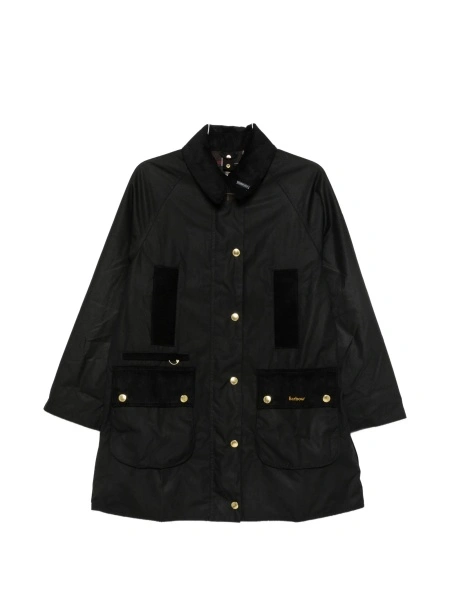 Palton Barbour negru din bumbac