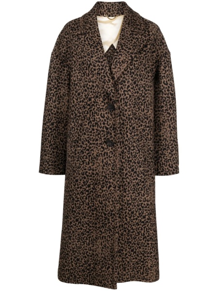 Palton Golden Goose negru din lana si poliamida