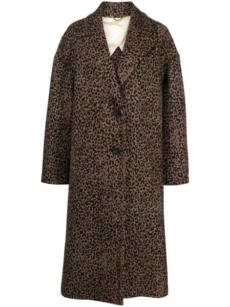 Palton Golden Goose negru din lana si poliamida