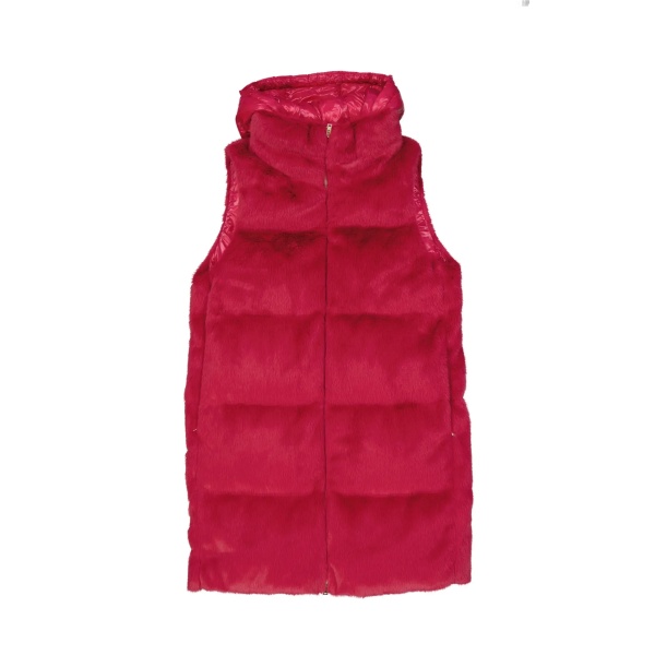 Palton HERNO Padded Faux Fur Vest Coat