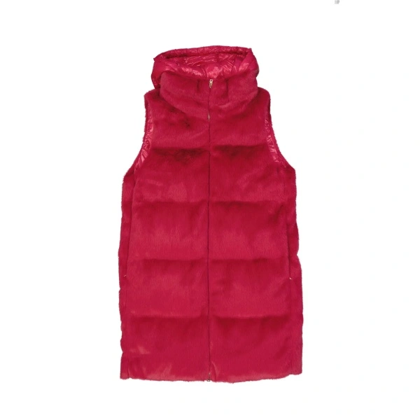 Palton HERNO Padded Faux Fur Vest Coat