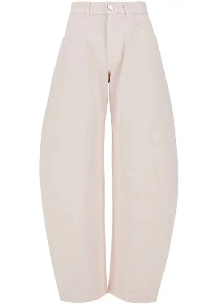 Pantaloni Alaïa roz din denim