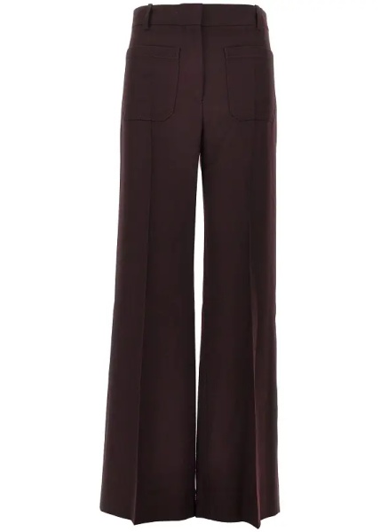 Pantaloni 'Alina' wool flannel pants