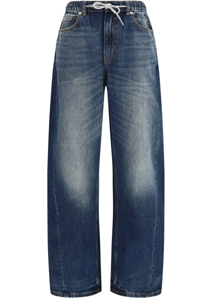 Pantaloni Balloon Jogger Pants with Crystal Drawstring