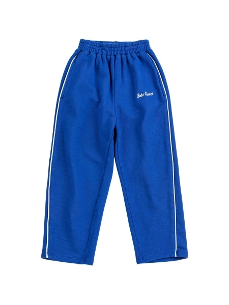 Pantaloni Bobo Choses albastri din bumbac organic