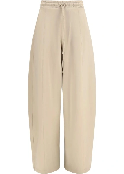 Pantaloni casual Max Mara multicolor din bumbac si jerse