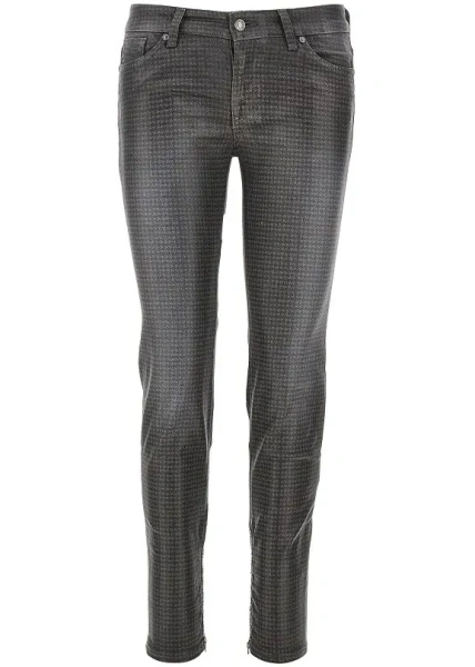 Pantaloni Coated denim Y2K Skinny pants