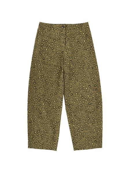 Pantaloni conici Paul Smith verzi din spandex/elastan si bumbac