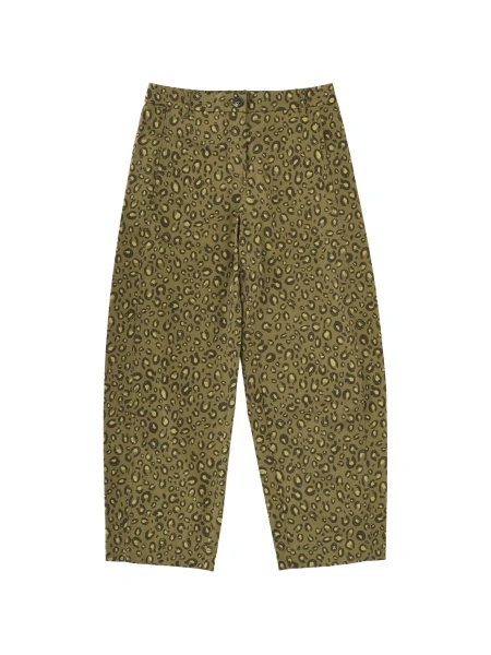 Pantaloni conici Paul Smith verzi din spandex/elastan si bumbac