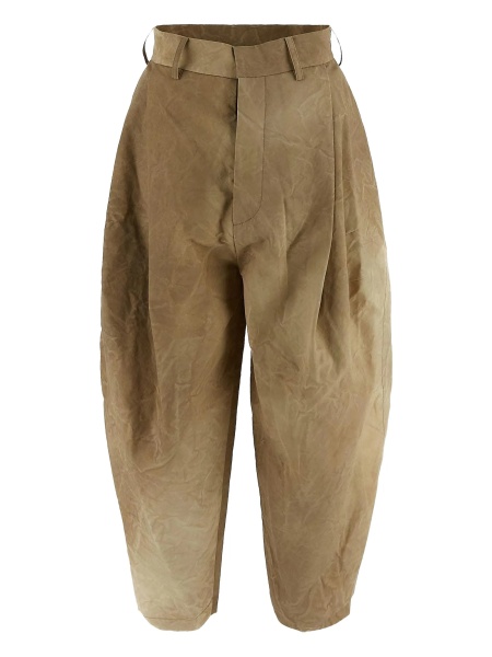 Pantaloni conici UMA WANG maro