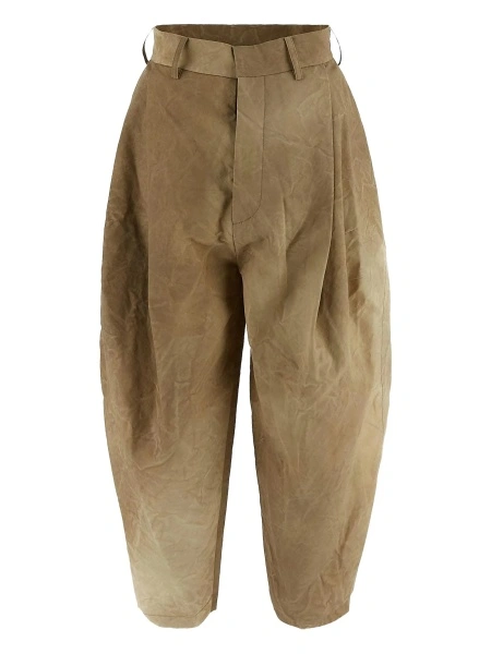 Pantaloni conici UMA WANG maro