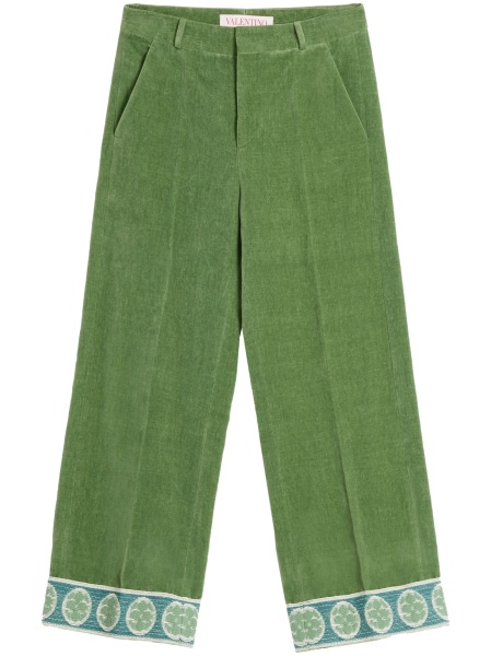 Pantaloni conici Valentino Garavani verzi