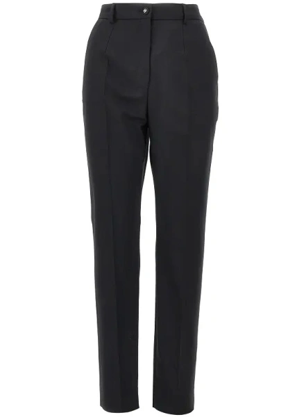 Pantaloni Dolce & Gabbana negri din lana