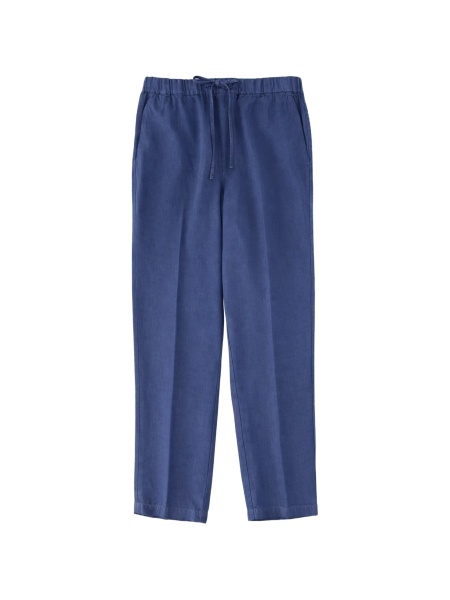 Pantaloni drepti 120% LINO albastri