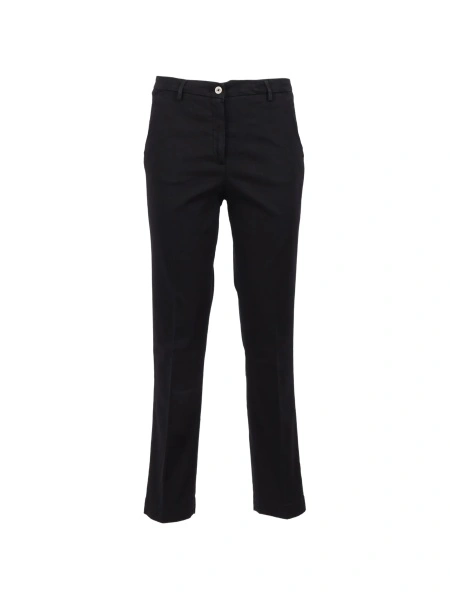 Pantaloni drepti Briglia negri din material textil