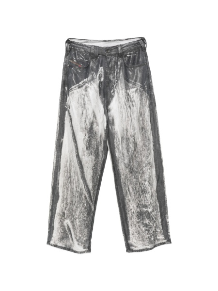 Pantaloni drepti Diesel gri