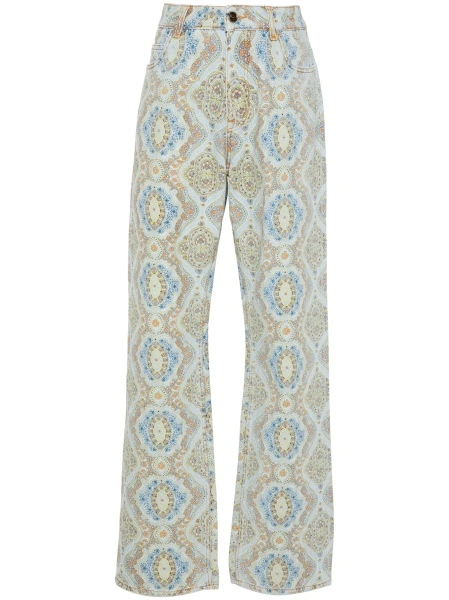 Pantaloni drepti ETRO albastri