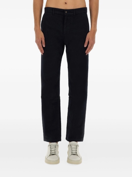 Pantaloni drepti Hugo Boss albastri