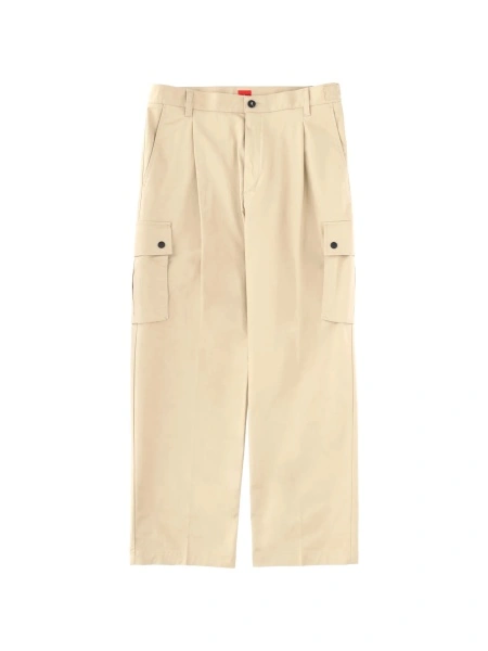 Pantaloni drepti Hugo Boss neutri