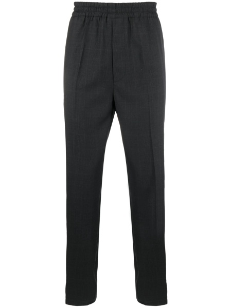 Pantaloni drepti Isabel Marant gri din lana
