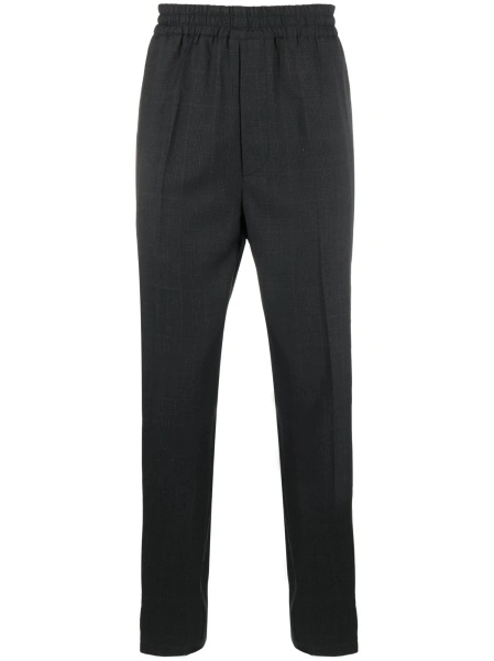 Pantaloni drepti Isabel Marant gri din lana