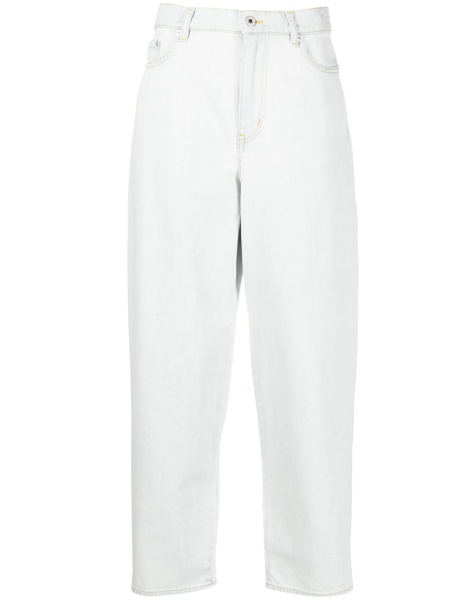 Pantaloni drepti Kenzo albastri