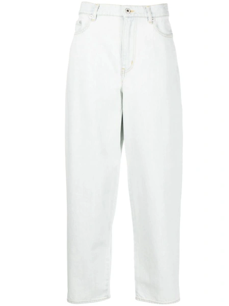 Pantaloni drepti Kenzo albastri