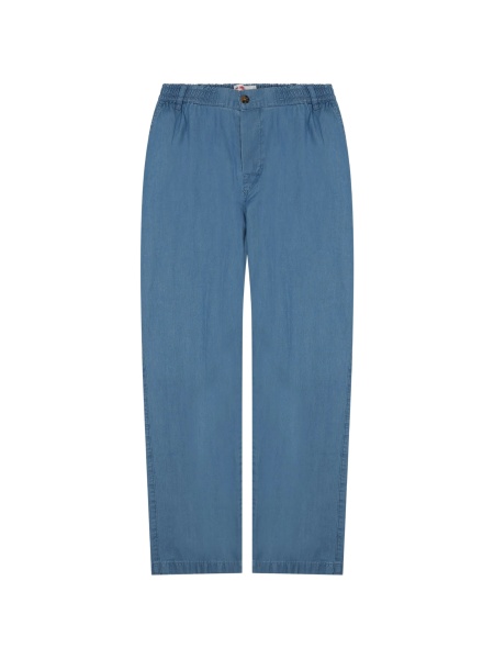 Pantaloni drepti Mc2 Saint Barth albastri