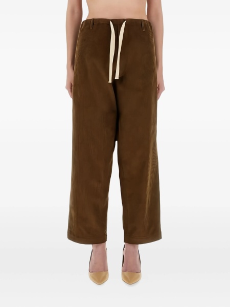 Pantaloni drepti MOSCHINO JEANS maro
