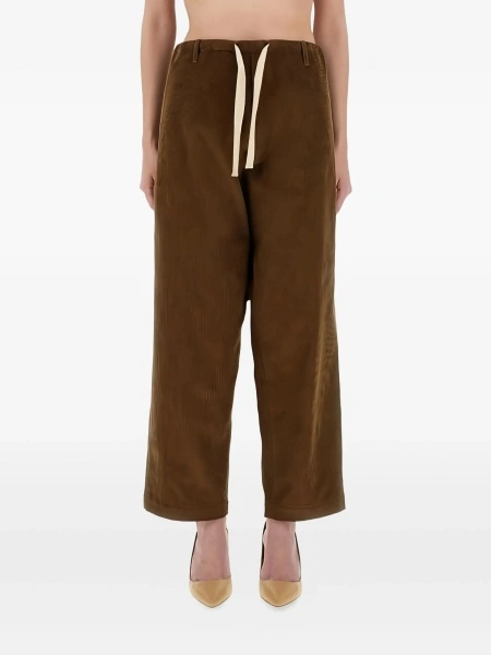 Pantaloni drepti MOSCHINO JEANS maro