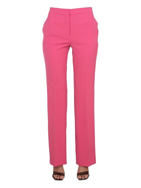 Pantaloni drepti Moschino roz
