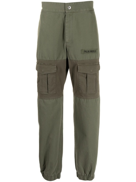 Pantaloni drepti Palm Angels verzi
