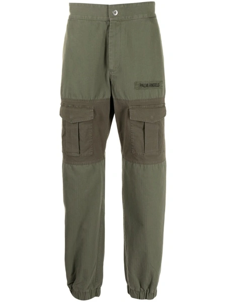 Pantaloni drepti Palm Angels verzi