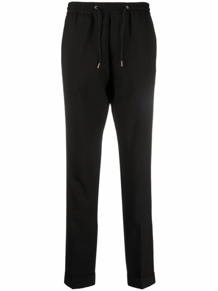 Pantaloni drepti Paul Smith negri din lana