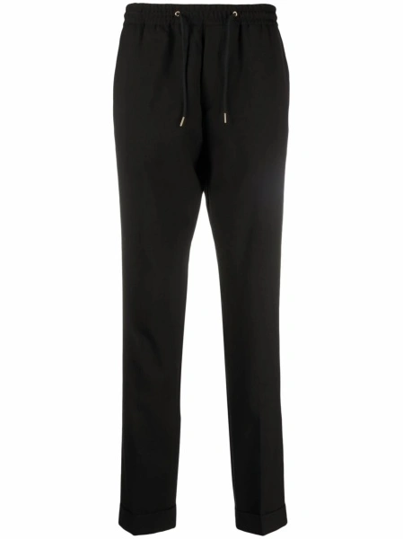 Pantaloni drepti Paul Smith negri din lana