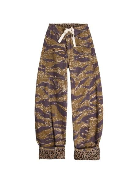 Pantaloni drepti R13 verzi