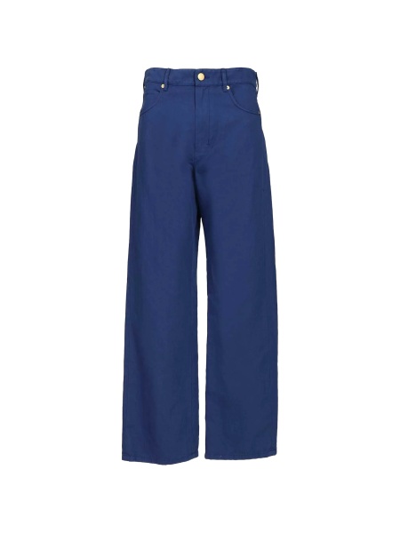 Pantaloni drepti S MaxMara albastri