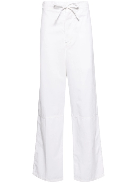 Pantaloni drepti Victoria Beckham albi