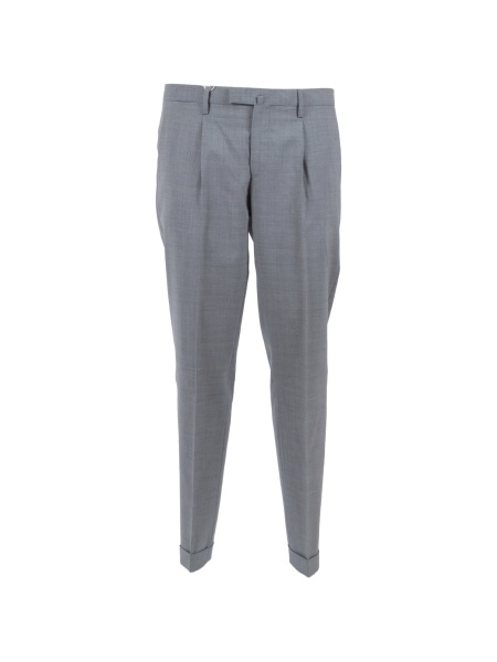 Pantaloni eleganti Briglia gri din material textil