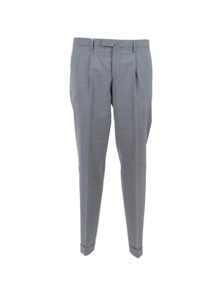 Pantaloni eleganti Briglia gri din material textil