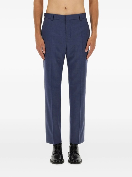 Pantaloni eleganti Hugo Boss albastri
