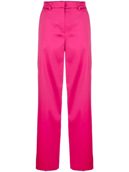 Pantaloni eleganti Magda Butrym roz din spandex/elastan si polyester