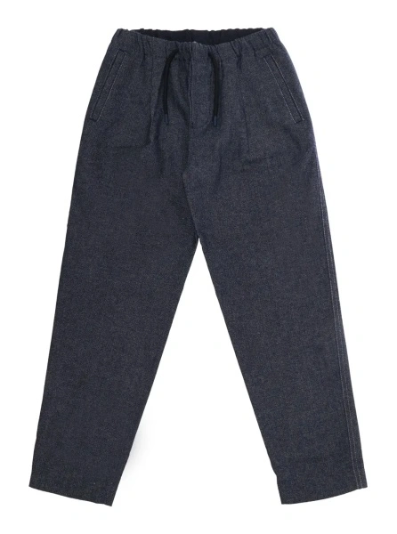 Pantaloni EMPORIO ARMANI KIDS albastri din bumbac