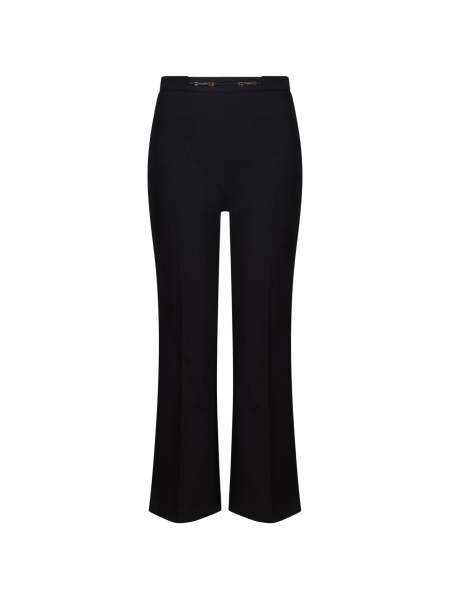 Pantaloni evazati Elisabetta Franchi negri