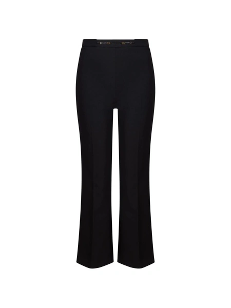 Pantaloni evazati Elisabetta Franchi negri