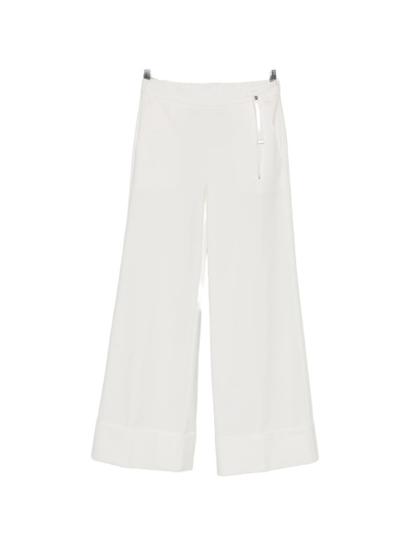 Pantaloni evazati Herno albi