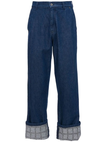 Pantaloni evazati JW Anderson albastri