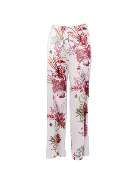 Pantaloni evazati Shirt A Porter albi