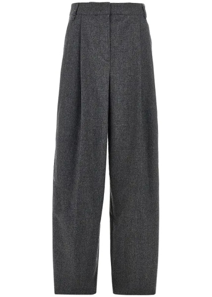 Pantaloni Flannel pants with darts