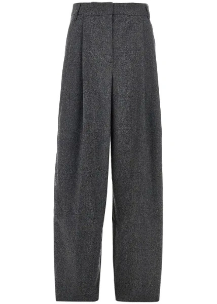 Pantaloni Flannel pants with darts
